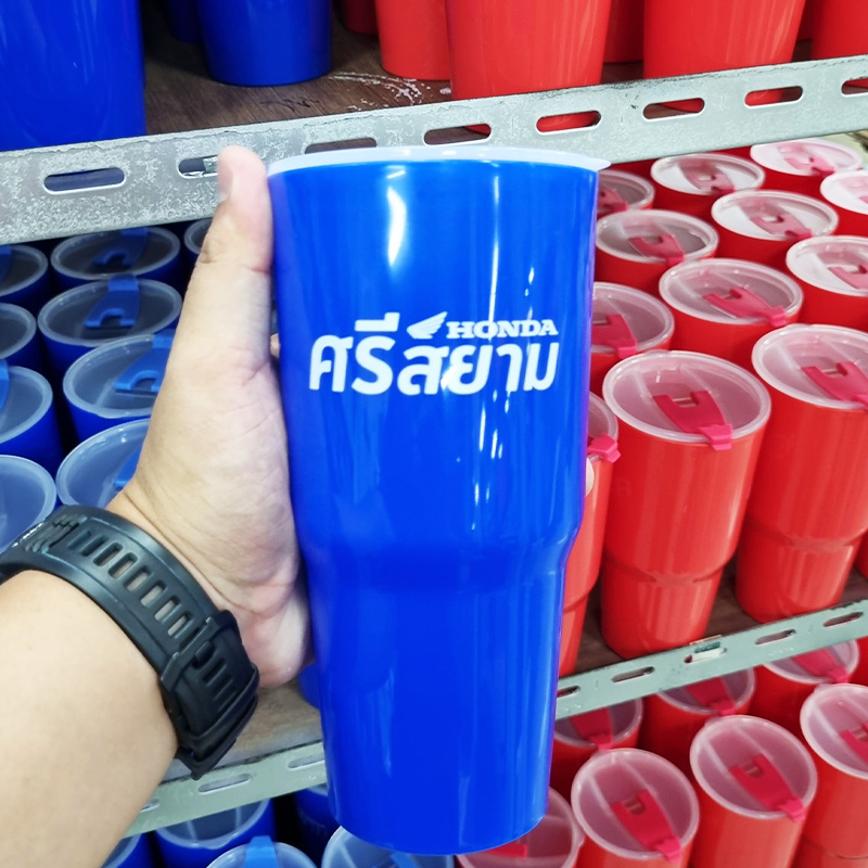 แก้ว-กระบอกน้ำสกรีนโลโก้-HONDAศรีสยาม